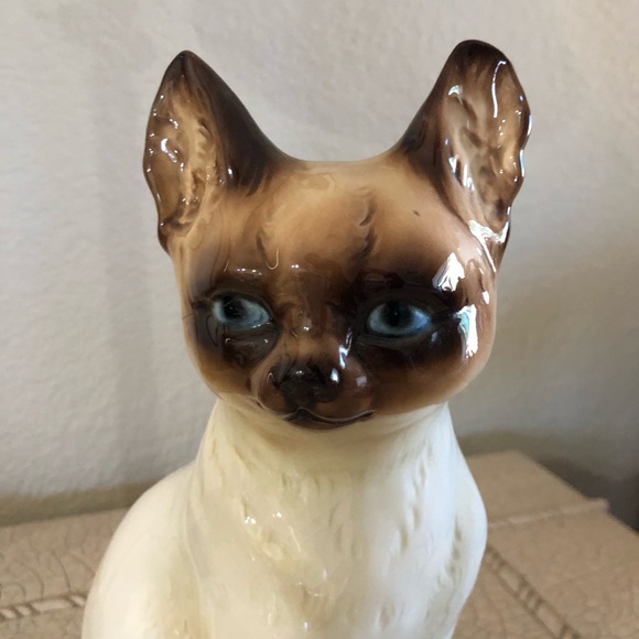 VTG Goebel Ceramic Sitting Siamese Cat Figurine Statue 😻 - Picture 4 of 7
